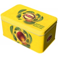 Puszka na herbatę LIPTON, żółta, Promocje, ~ Nagrody
