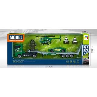 ZESTAW LAWETA Z POJAZDAMI 3201, Pojazdy, Zabawki