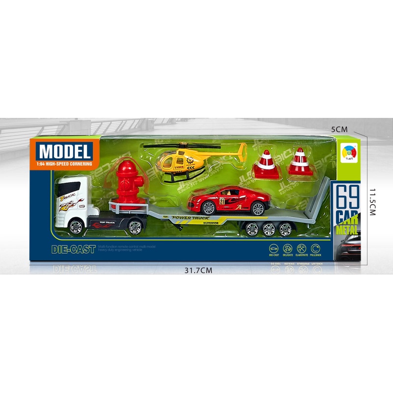 ZESTAW LAWETA Z POJAZDAMI 3195, Pojazdy, Zabawki