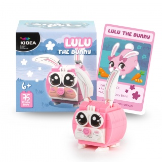 KLOCKI SNAPETS KR&Oacute;LIK R&Oacute;ŻOWY KIDEA, Klocki, Zabawki