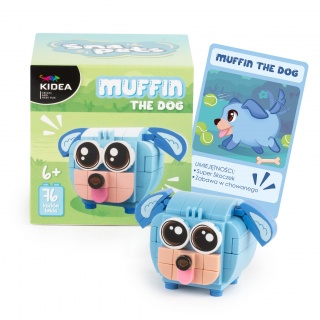 KLOCKI SNAPETS PIES NIEBIESKI KIDEA, Klocki, Zabawki