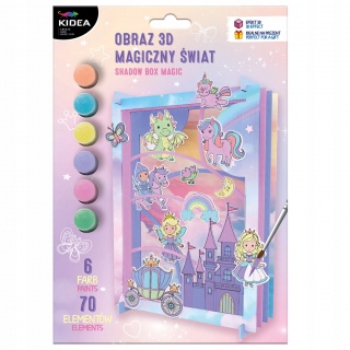 OBRAZ 3D MAGICZNY ŚWIAT KIDEA, Kreatywne, Zabawki