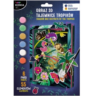 OBRAZ 3D TAJEMNICE TROPIKÓW KIDEA, Kreatywne, Zabawki