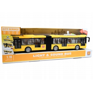 AUTOBUS PRZEGUBOWY ŚWIATŁO DŹWIĘK, Pojazdy, Zabawki