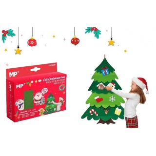 CHOINKA DIY Z FILCU Z 8 OZDOBAMI, Zestawy kreatywne, Art. kreatywne