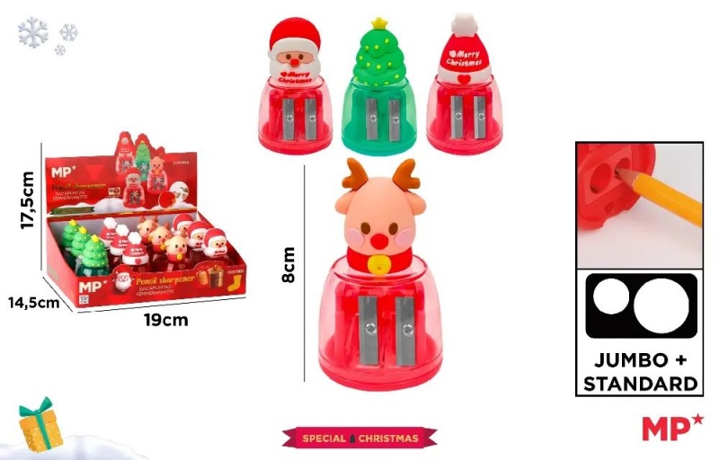 TEMPER&Oacute;WKA ŚWIĄTECZNA PODW.JUMBO+STAND.Z POJEMN., Temper&oacute;wki, Art. do pisania i korygowania