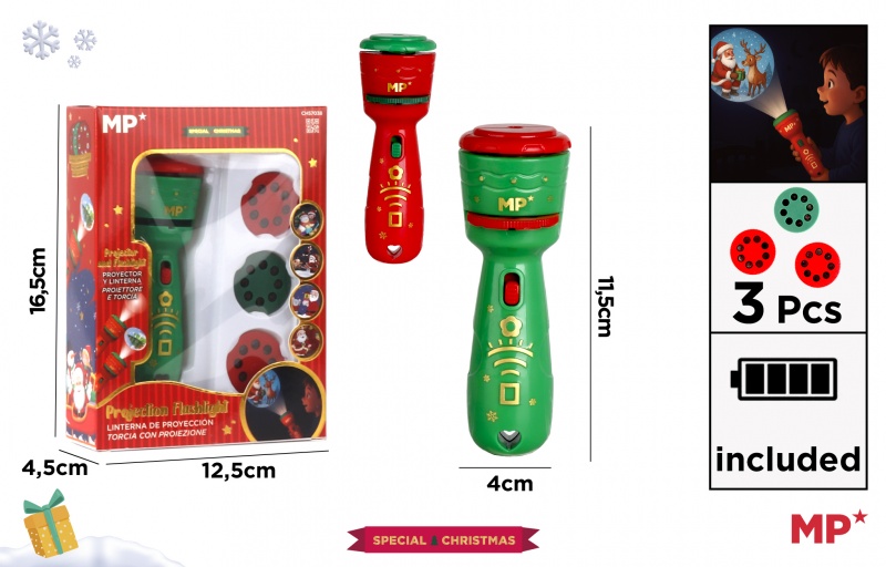 LATARKA Z PROJEKTOREM MOTYW ŚWIĄTECZNY, Zabawki