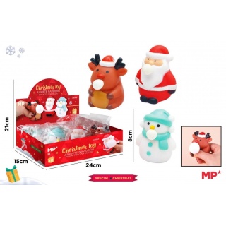 ŚWIĄTECZNY GNIOTEK RENIFER/MIKOŁAJ/BAŁWANEK, Gluty, gniotki, Zabawki