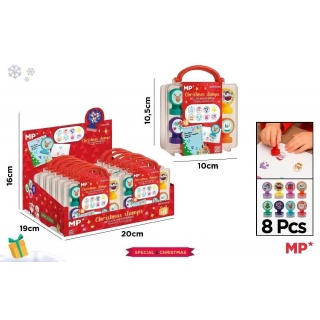 STEMPELKI ŚWIĄTECZNE 8szt., Boże Narodzenie, Art. świąteczne i okolicznościowe