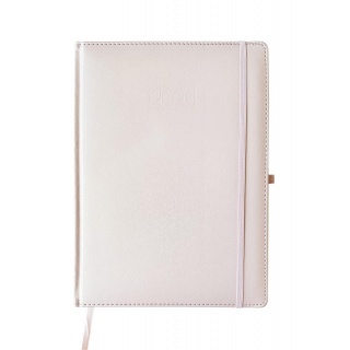 KALENDARZ KSIĄŻKOWY A4 DZIENNY METALIC 2026, Dzienne, Kalendarze