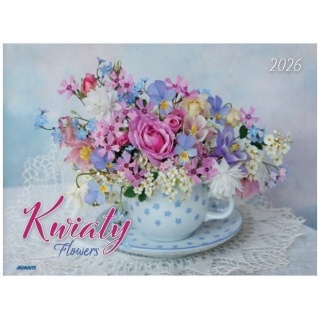 KALENDARZ ALBUMOWY KWIATY 2026, Ścienne, Kalendarze