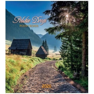 KALENDARZ ŚCIENNY DUŻY POLSKIE DROGI 2026, Ścienne, Kalendarze