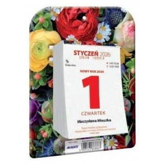 PODSTAWKA POD ZDZIERAK 2026, Ścienne, Kalendarze