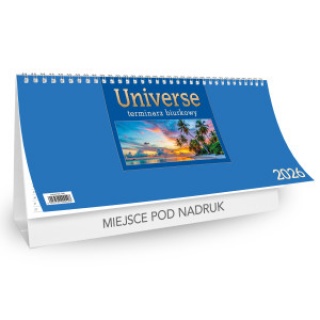 KALENDARZ BIURK.STOJĄCYUNIVERSE TYG.POZIOMY 2026, Biurkowe, Kalendarze