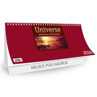 KALENDARZ BIURK.STOJĄCYUNIVERSE TYG.POZIOMY 2026, Biurkowe, Kalendarze