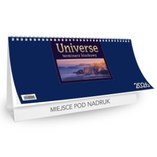 KALENDARZ BIURK.STOJĄCYUNIVERSE TYG.POZIOMY 2026, Biurkowe, Kalendarze