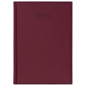 KALENDARZ KSIĄŻKOWY A4 DZIENNY VIVO BORDOWY 2026