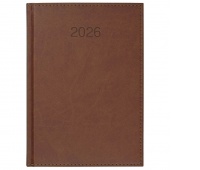 KALENDARZ KSIĄŻKOWY A4 DZIENNY VIVO J.BRĄZOWY 2026