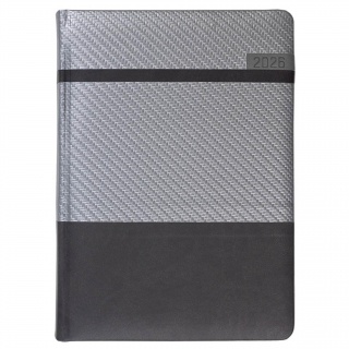 KALENDARZ KSIĄŻKOWY A4 TYG.STELLA CZARNO-SREB.2026, Tygodniowe, Kalendarze