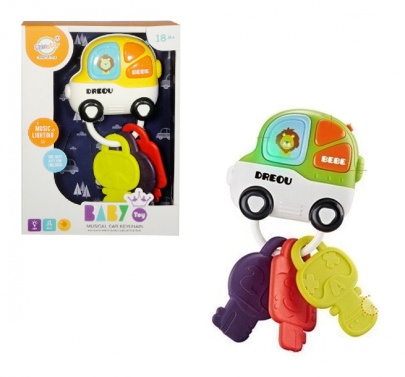 ZABAWKA DLA MALUCHA KLUCZYKI ŚW/DŹ 8425, Dla najmłodszych, Zabawki