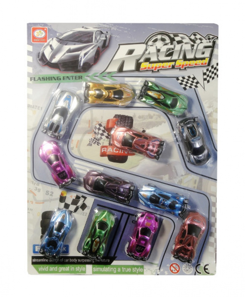 AUTA ZESTAW 12SZT. 4040, Pojazdy, Zabawki