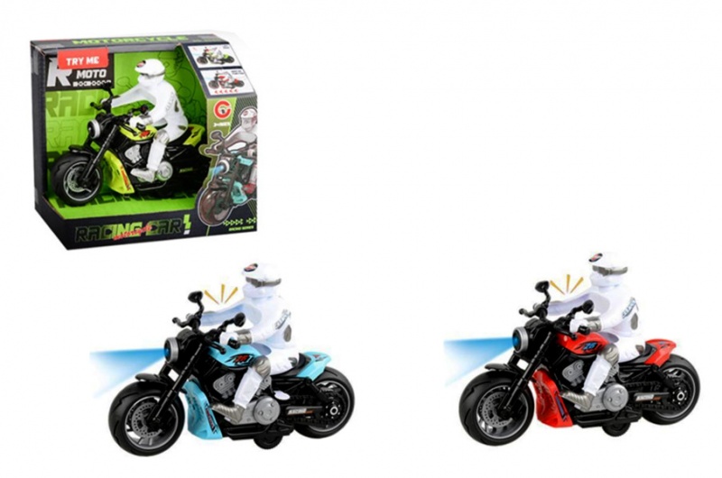 MOTOR Z DŹWIĘKIEM I ŚWIATŁEM 6728, Pojazdy, Zabawki