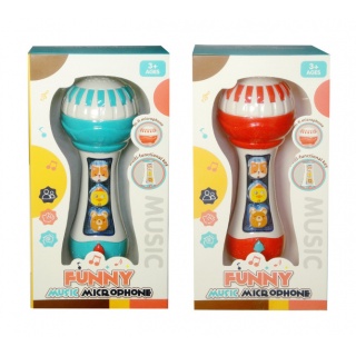 MIKROFON Z DŹWIĘKAMI I ŚWIATŁEM 6968, Zabawki