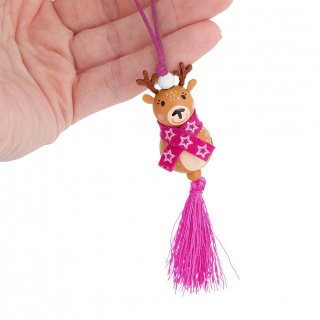 Mini drewniany breloczek na szczęście TRENDHAUS MM, mix kolor&oacute;w, Gry i zabawki, Gadżety