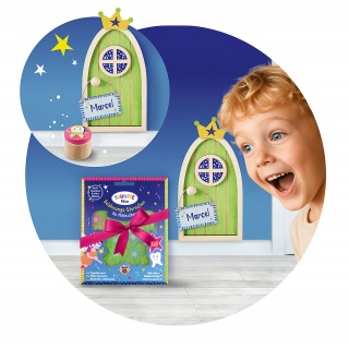 Drewniane drzwi dla Zębowej Wróżki TRENDHAUS ZW, mix kolorów, Gry i zabawki, Gadżety