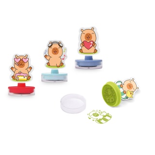 Pieczątka TRENDHAUS CP HL-5, samotuszująca, akrylowa, mix kolorów, Gry i zabawki, Gadżety