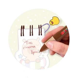 Mini notes TRENDHAUS CP HL-5, 2 w 1, 104kartki, mix kolorów, Szkolne, Gadżety