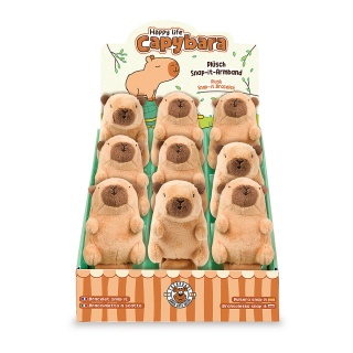 Bransoletka TRENDHAUS CP HL-5, Snap-it, pluszowa kapibara, brązowa, Gry i zabawki, Gadżety