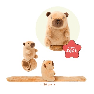 Bransoletka TRENDHAUS CP HL-5, Snap-it, pluszowa kapibara, brązowa, Gry i zabawki, Gadżety