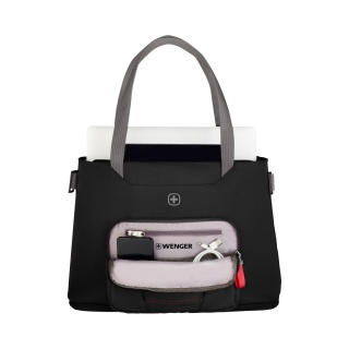 Torba na laptop WENGER Motion Deluxe Tote, 15,6", 180x460x310mm, czarna, Torby, teczki i plecaki, Akcesoria komputerowe