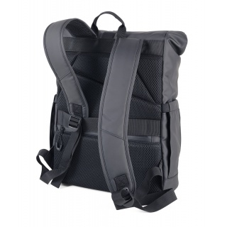 Plecak rolowany TROIKA Black Roll Top, czarny, Ekskluzywne, Gadżety