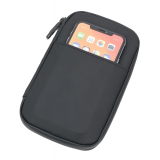 Etui podr&oacute;żne TROIKA Black Tech Traveller, czarne, Ekskluzywne, Gadżety