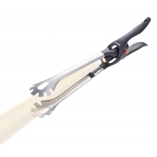 Szczypce do grilla TROIKA BBQ + LIGHT, z latarką LED, czarne, Ekskluzywne, Gadżety