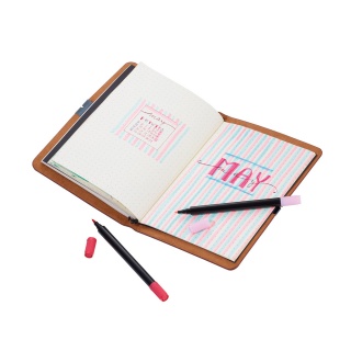 Notes TROIKA Bullet Journal, A5, w kropki, brązowy, Ekskluzywne, Gadżety