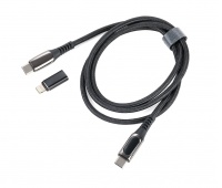 Kabel ładujący TROIKA Speedy, 1m, przejściówka USC-C na lightning, czarny, Złącza i adaptery, Akcesoria komputerowe