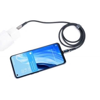 Kabel ładujący TROIKA Speedy, 1m, przejści&oacute;wka USC-C na lightning, czarny, Złącza i adaptery, Akcesoria komputerowe