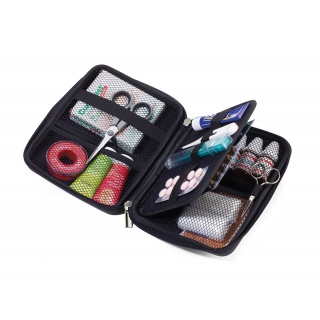 Etui na suwak TROIKA Travel Case, organizer, czarne, Ekskluzywne, Gadżety