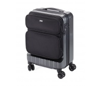 Walizka TROIKA 36 Hours Trolley, poliwęglan, szara, Ekskluzywne, Gadżety