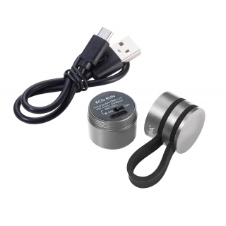 Latarka TROIKA Eco Run, z magnesem, LED, tytan, Latarki, Urządzenia i maszyny biurowe