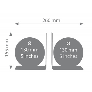 Zestaw globus&oacute;w TROIKA Bookglobe, śr. 13cm, 2 szt., układ gwiazd, Globusy, Artykuły szkolne