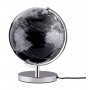 Globus TROIKA Terra Light, śr. 25cm, metalowa podstawa, czarno-srebrny, Globusy, Artykuły szkolne