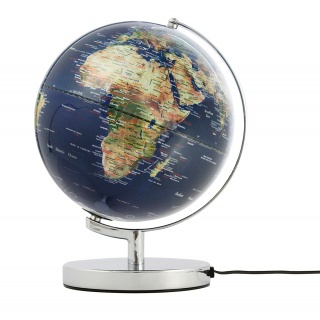 Globus TROIKA Terra Light, śr. 25cm, metalowa podstawa, niebiesko-zielony, Globusy, Artykuły szkolne