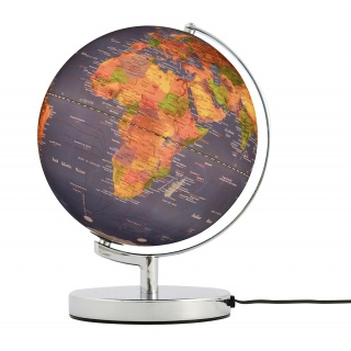 Globus TROIKA Terra Light, śr. 25cm, metalowa podstawa, niebiesko-zielony, Globusy, Artykuły szkolne