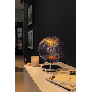 Globus TROIKA Terra Light, śr. 25cm, metalowa podstawa, niebiesko-zielony, Globusy, Artykuły szkolne