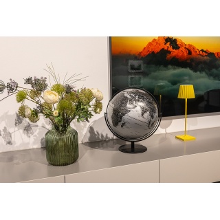 Globus TROIKA Juri, śr. 30cm, metalowa podstawa, srebrno-czarny, Globusy, Artykuły szkolne