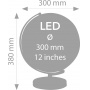 Globus podświetlany TROIKA Stellar Light, śr. 30cm, metalowa podstawa, srebrny, Globusy, Artykuły szkolne